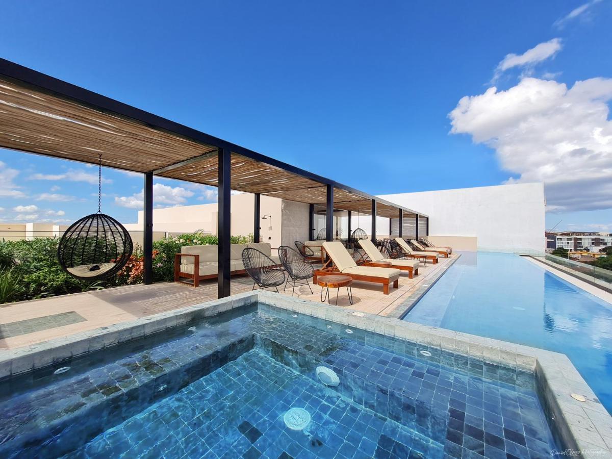 Big Studio At Kaab By The Beach With Roof Top Pool, Sauna And Jacuzzi Near Paseo Del Carmen Mall Πλάγια Ντελ Κάρμεν Εξωτερικό φωτογραφία