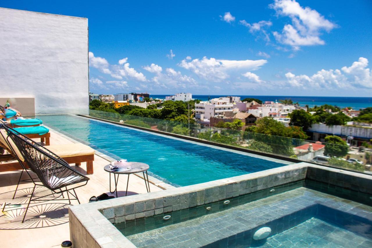 Big Studio At Kaab By The Beach With Roof Top Pool, Sauna And Jacuzzi Near Paseo Del Carmen Mall Πλάγια Ντελ Κάρμεν Εξωτερικό φωτογραφία