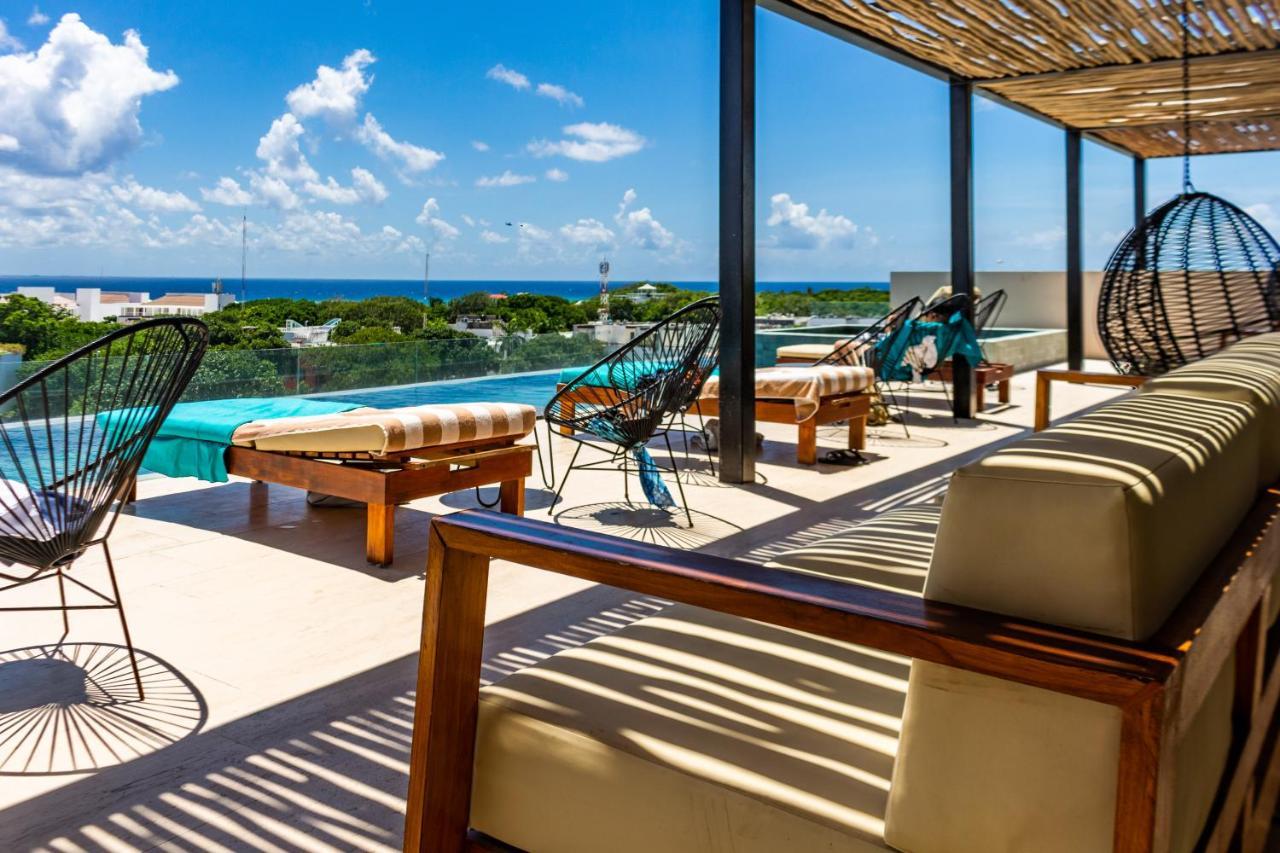 Big Studio At Kaab By The Beach With Roof Top Pool, Sauna And Jacuzzi Near Paseo Del Carmen Mall Πλάγια Ντελ Κάρμεν Εξωτερικό φωτογραφία
